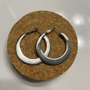 Silver Hoop Earrings